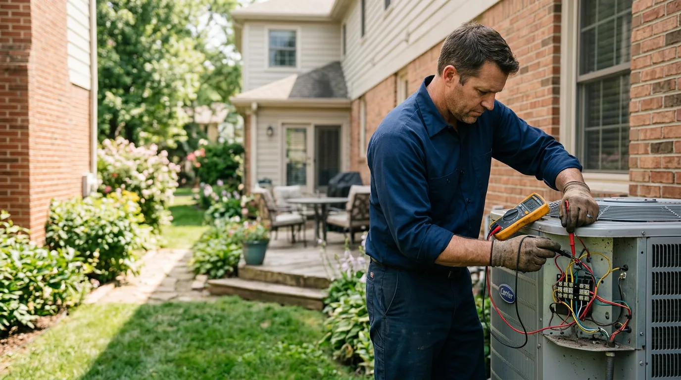 HVAC technician working near Green Mountain, NC